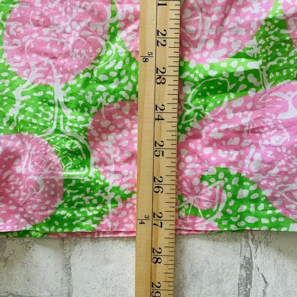Lilly Pulitzer McCallum Limeade Cheat Ya Pink Green Tie Back Mini Sundress Sz 2 - Picture 11 of 11